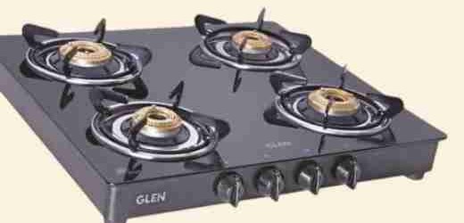 Glen budget black glass 3 burner hobtop Pune
